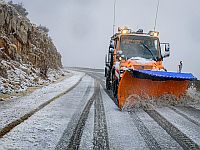 Снегопад на Хермоне: не только на вершине, но и на склонах