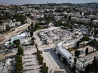 В Иерусалиме на территории разрушенного комплекса UNRWA, возник пожар