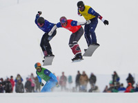 Олимпиада. Сноуборд-кросс. Австрийцы завоевали золото и бронзу